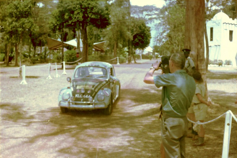 Badin filming a VW out on a trial run